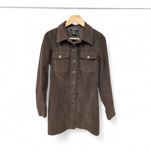 House of Harlow 1960 Brown Corduroy Shirt Dress / Shacket – Women’s S